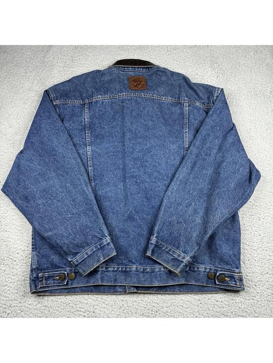 Vintage Marlboro Country Store Denim Trucker Jacket Mens XL 90s Tobacco Promo - Picture 10 of 15